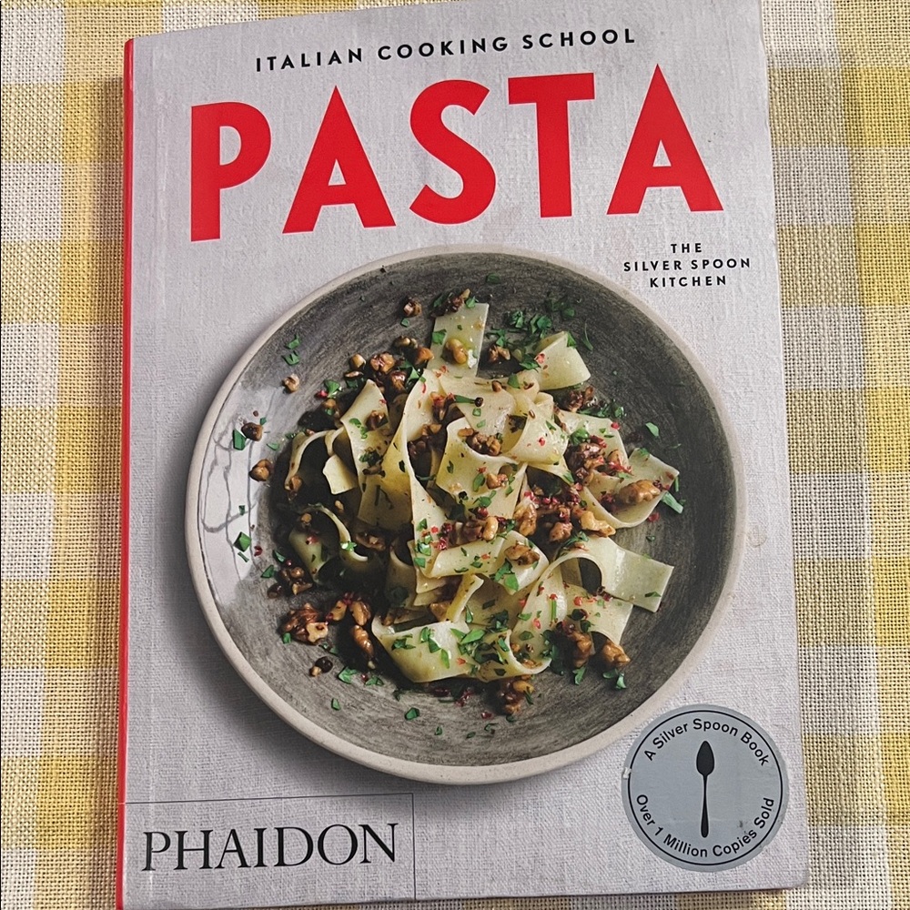 Phaidon Pasta Cookbook with Red Accents